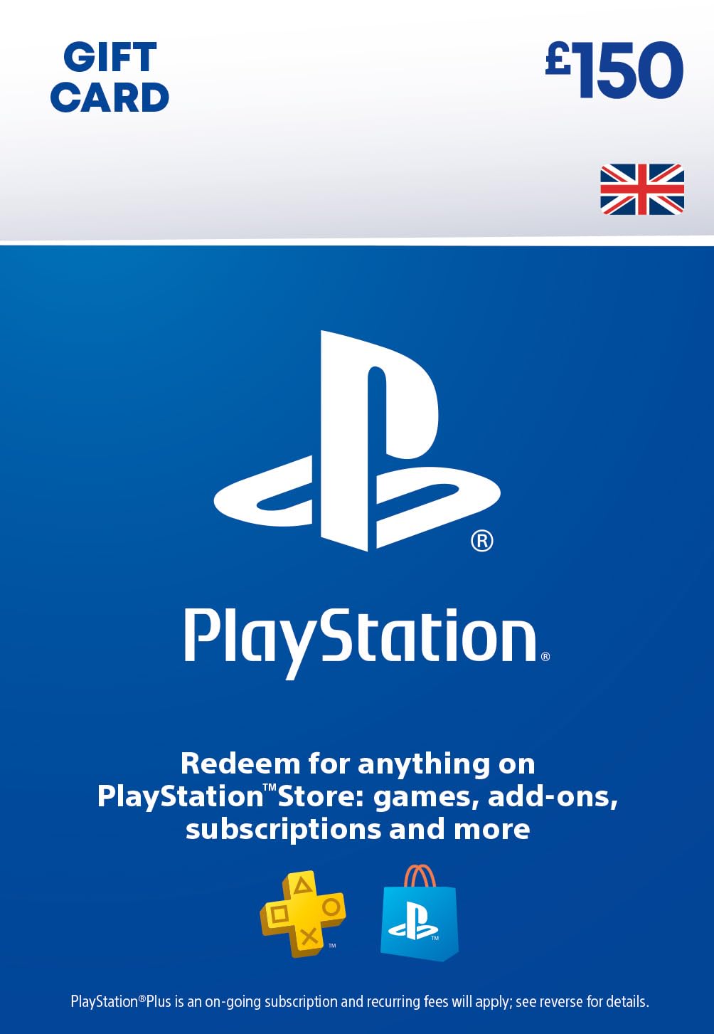 £150 PlayStation Store Gift Card (UK)