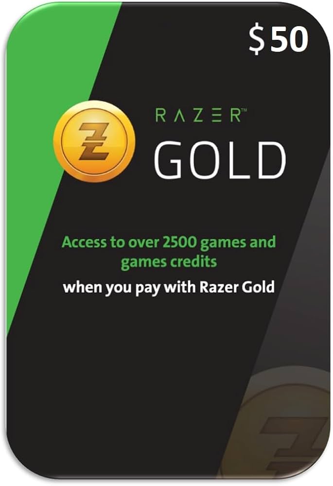 $50 Razer Gold Gift Card (US)